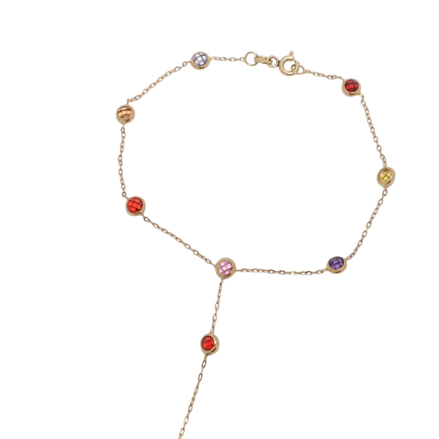 Rainbow Crystal Hand Chain