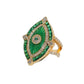 Celestial Emerald Evil Eye Ring