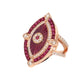 Celestial Ruby Evil Eye Ring