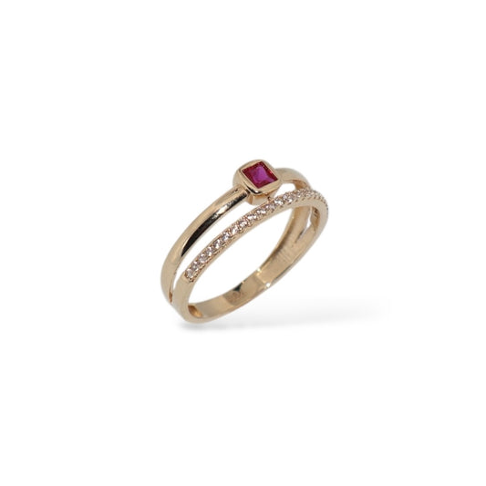 Aurora Stackable Pink Ring