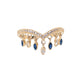 Cascade Fringe Blue Ring