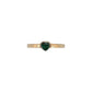 Amore Heart Green Ring