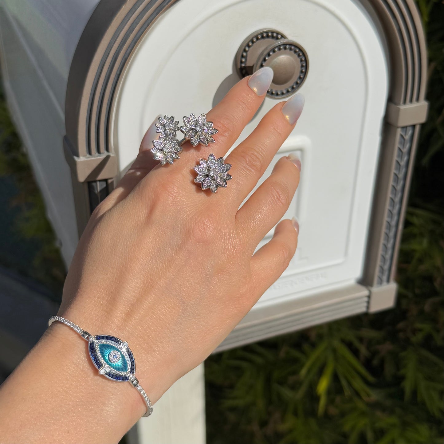 Celestial Sapphire Evil Eye Bracelet