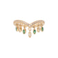 Cascade Fringe Green Ring