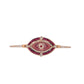 Celestial Ruby Evil Eye Bracelet