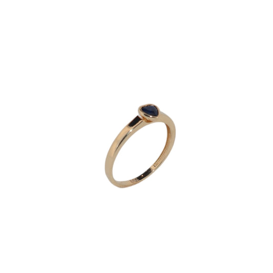 Amore Heart Blue Ring