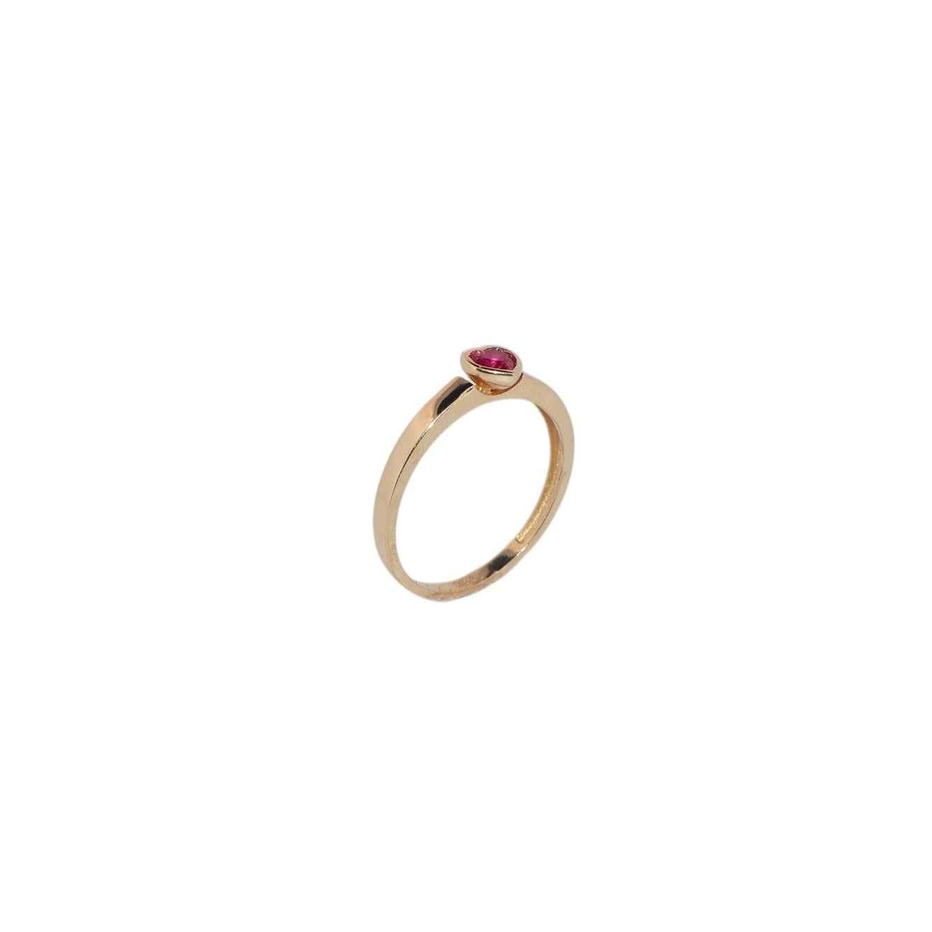 Amore Heart Pink Ring