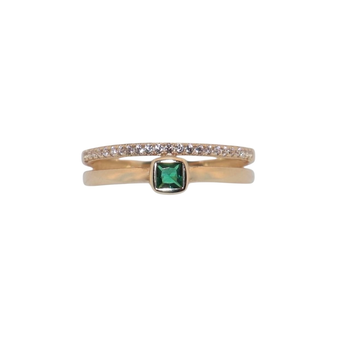 Aurora Stackable Green Ring