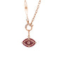 Celestial Ruby Evil Eye Necklace