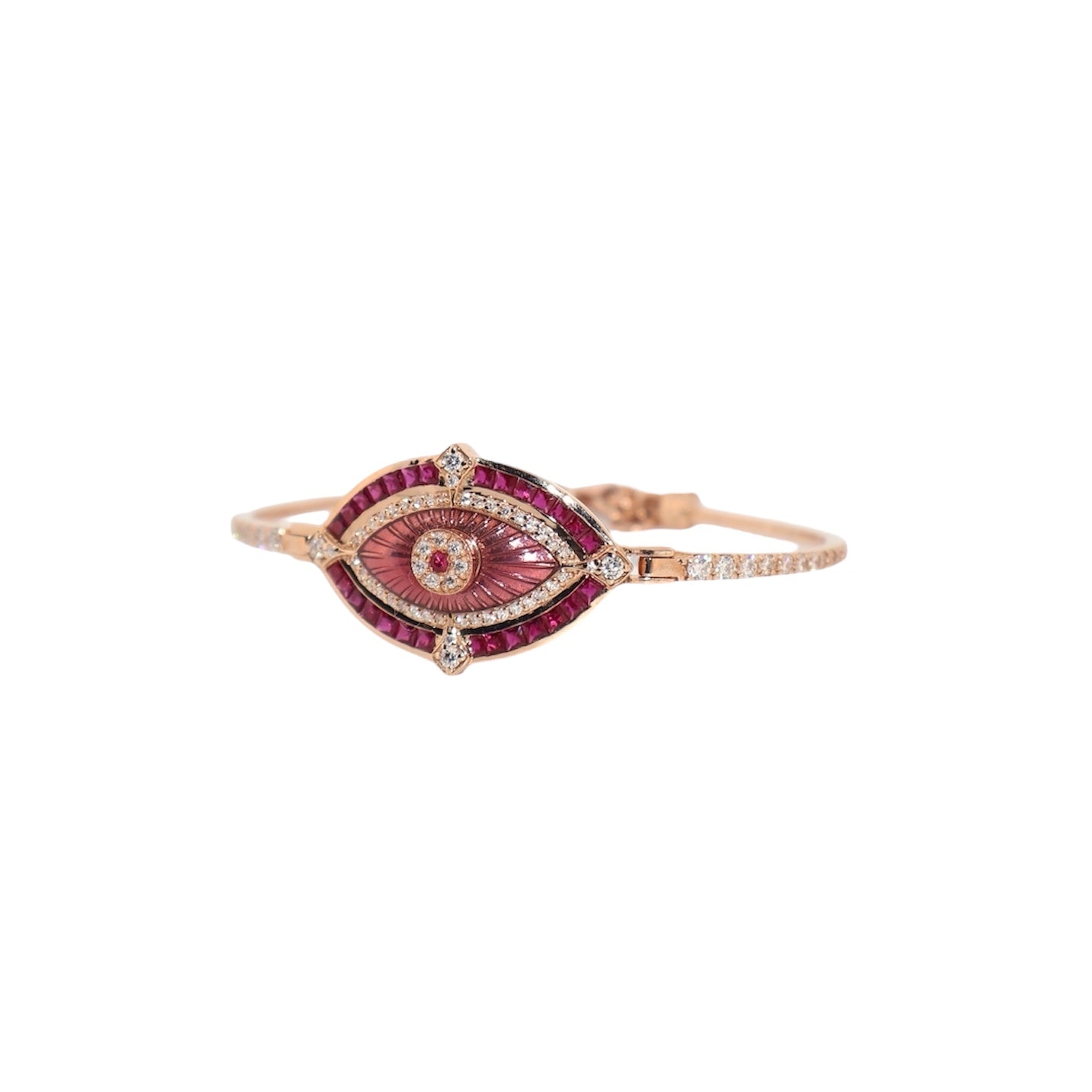 Celestial Ruby Evil Eye Bracelet