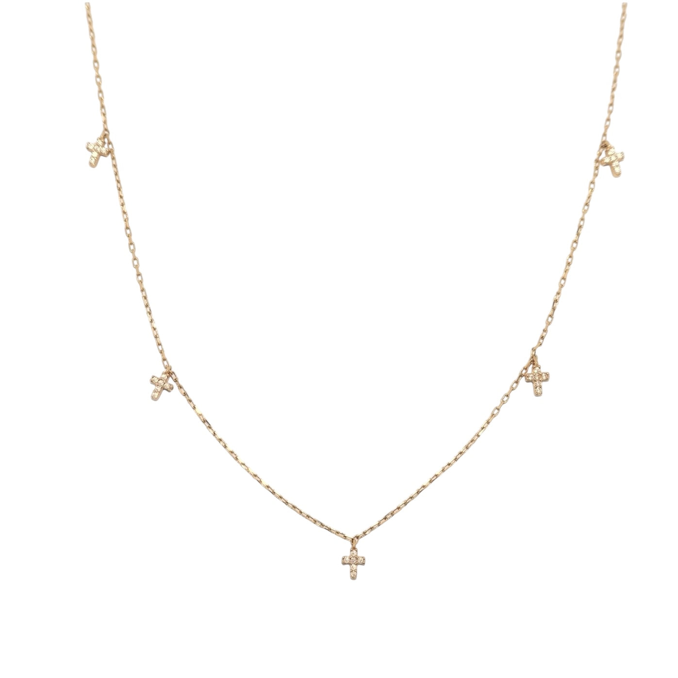 Divine Cross Charm Necklace